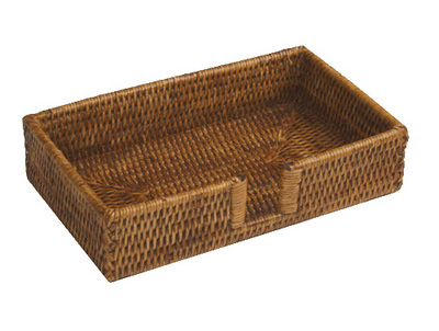Rattan Guest Towel Holder